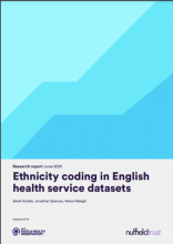 Ethnicity coding in English health service datasets
